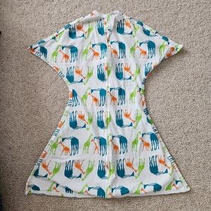 Sleeping Baby Zipadee Zip Sleepsack Green Orange Giraffe Size Small